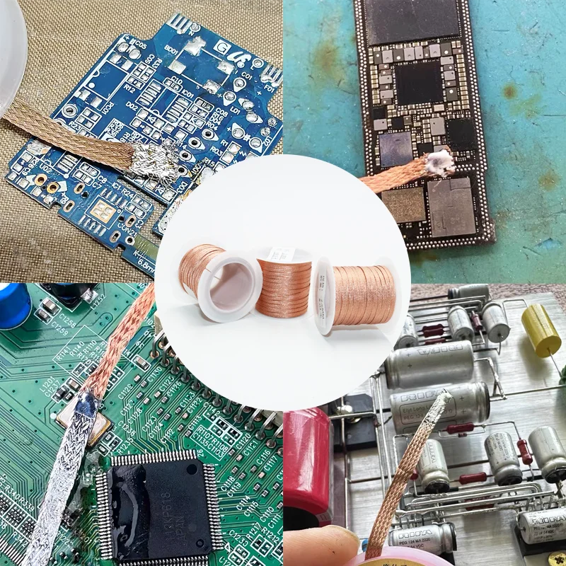 Copper Desoldering Braid - Width and Length Options