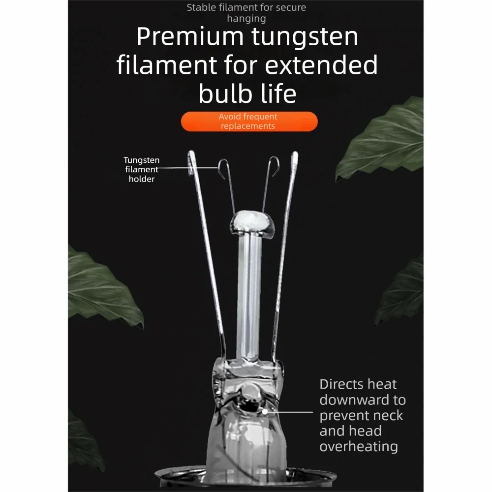 E27 Reptile Basking Bulb, 25–100W Options