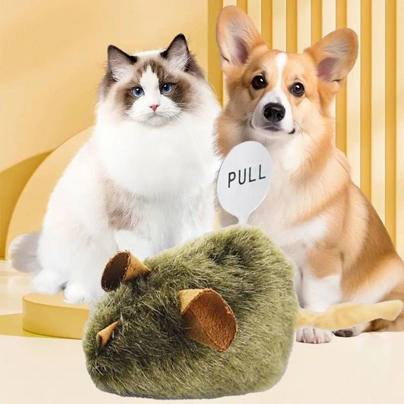 Sound-Activated Plush Mouse Cat Toy