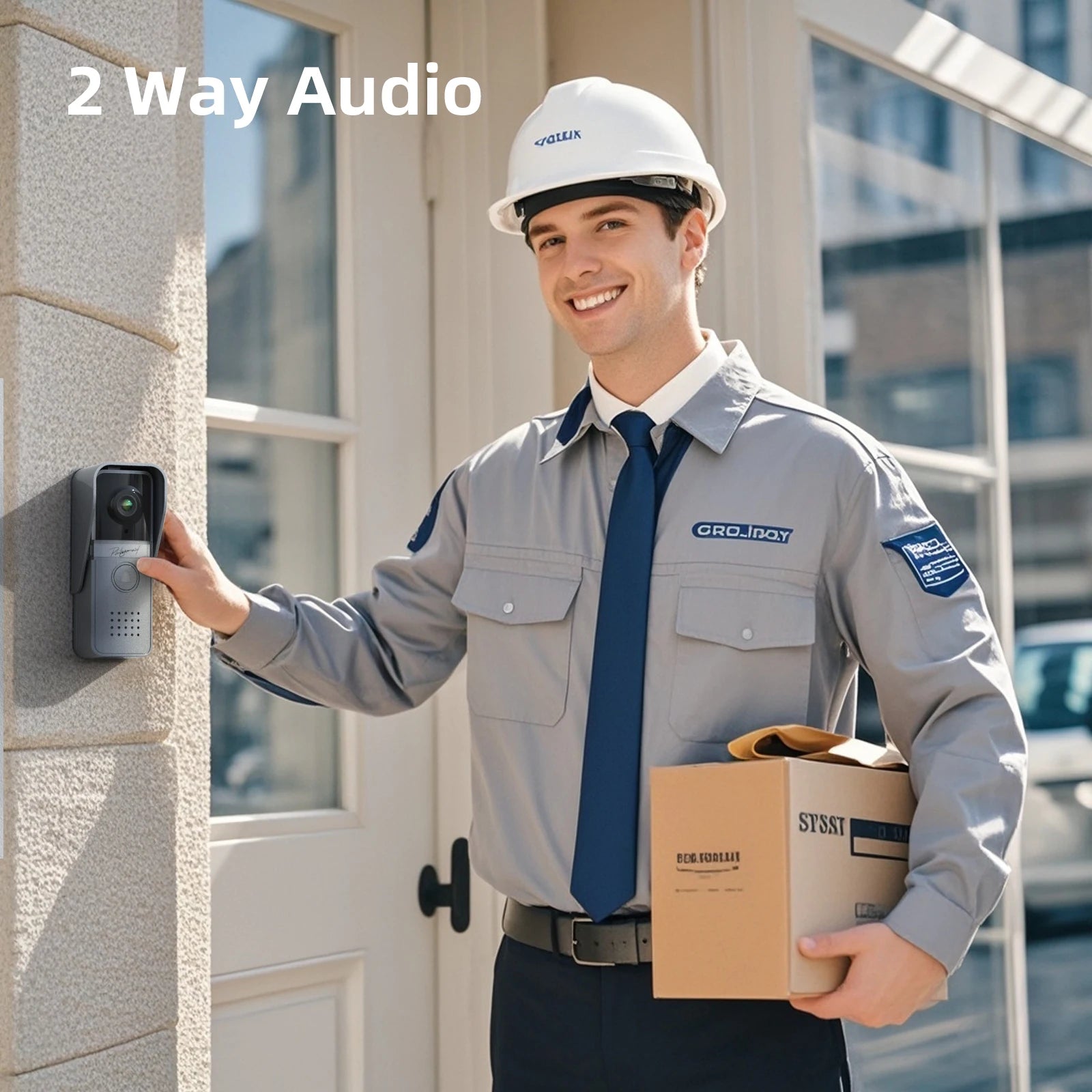 TMEZON Bedrade Video Deurtelefoon met 7‑Inch LCD en Groothoekcamera