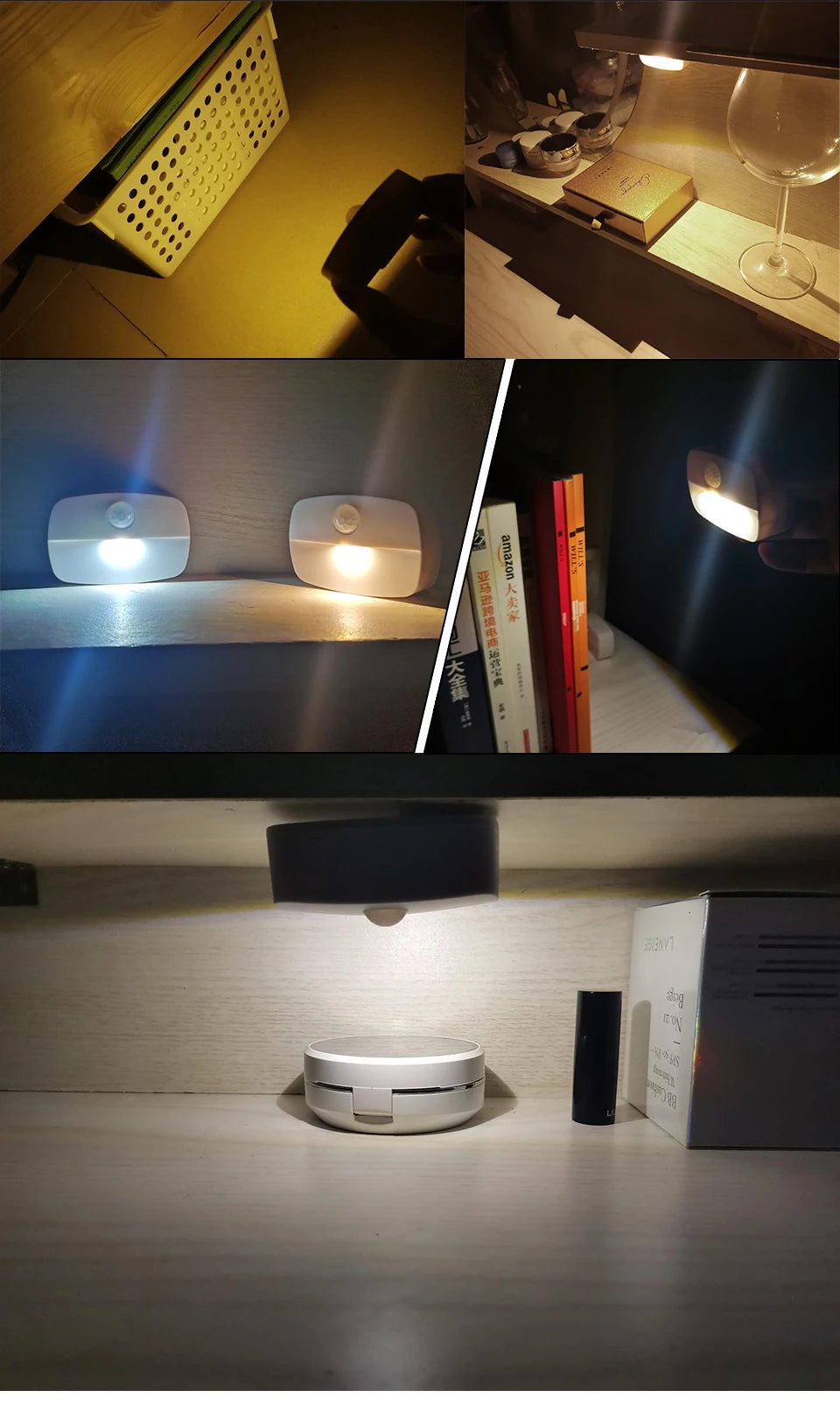 Battery Motion-Sensor Night Lights - Multipacks