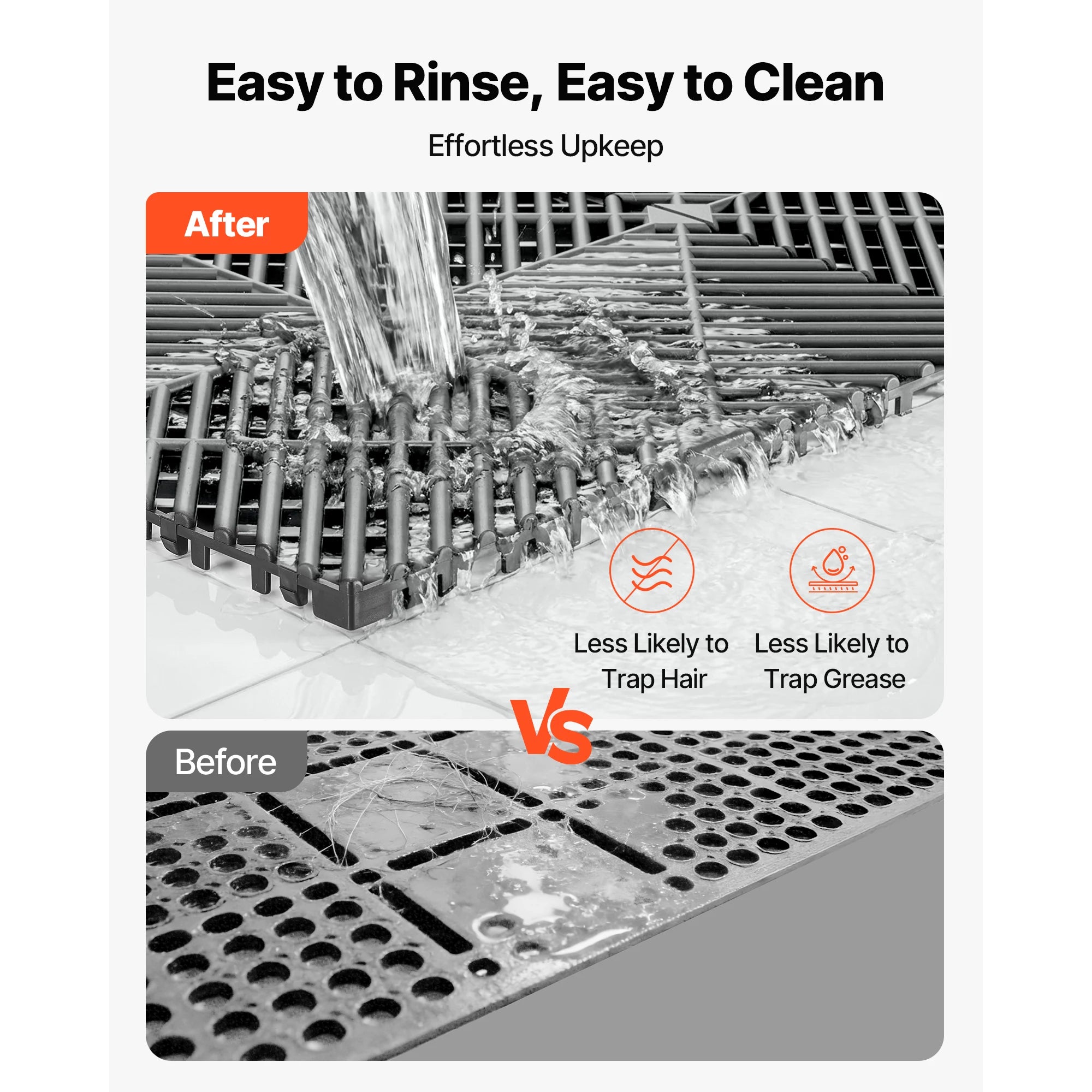 Interlocking Drainage Floor Tiles 12x12 Non-Slip Modular Mats
