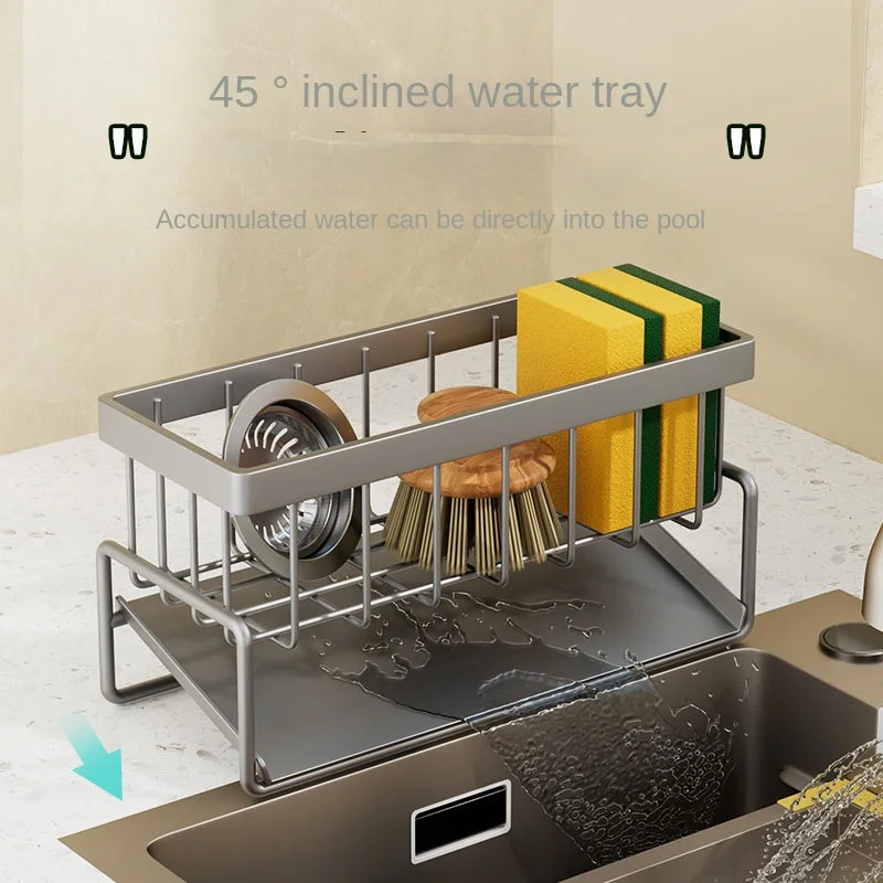 Sink Sponge & Dishcloth Storage Rack