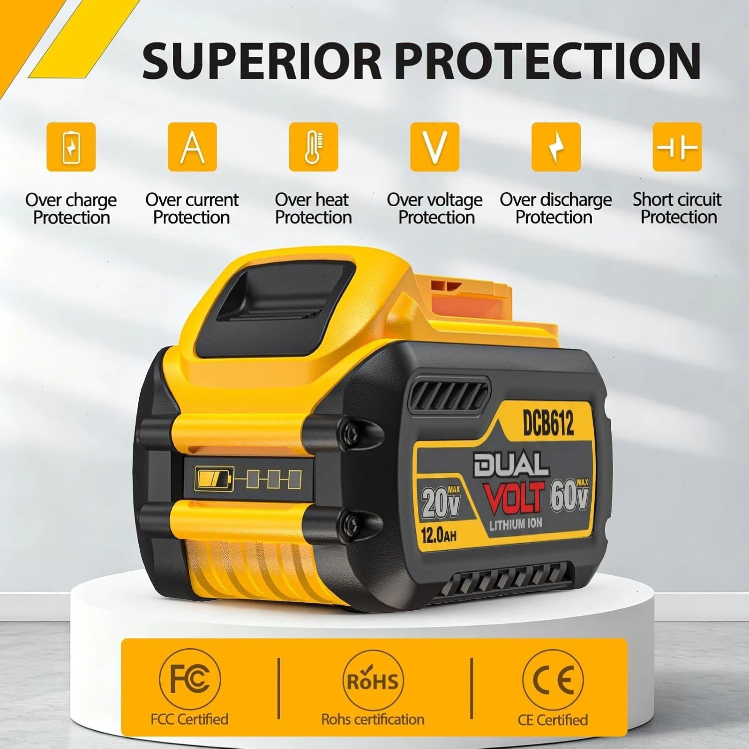 12.0Ah Lithium-Ion Battery Pack for 20V/60V MAX Tools