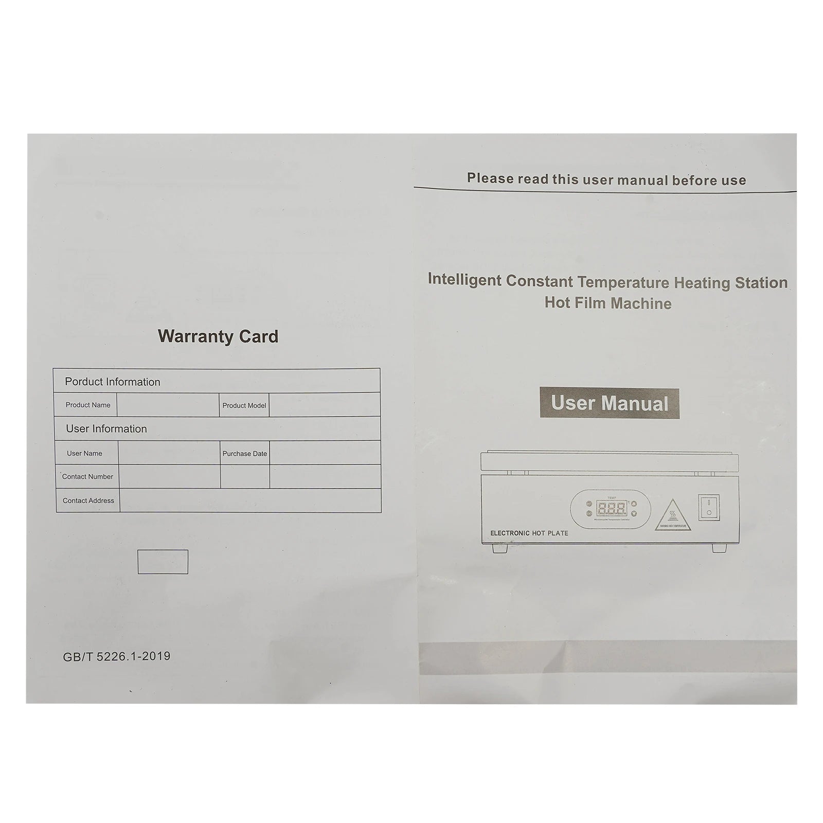 500W Microcomputer Electric Heating Plate Preheat Station
