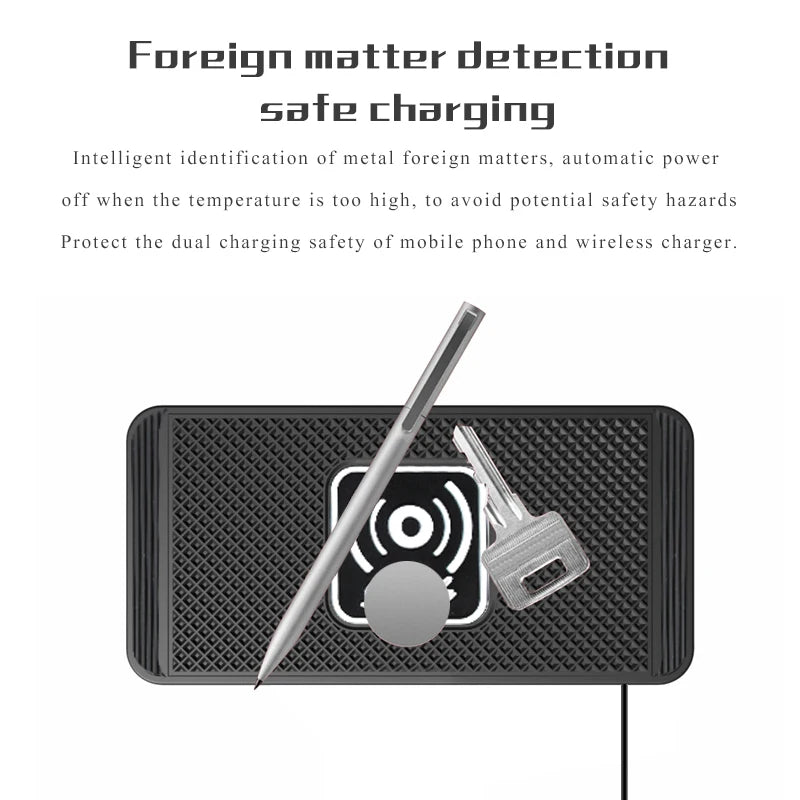 Wireless Car Charging Pad - Connection Options