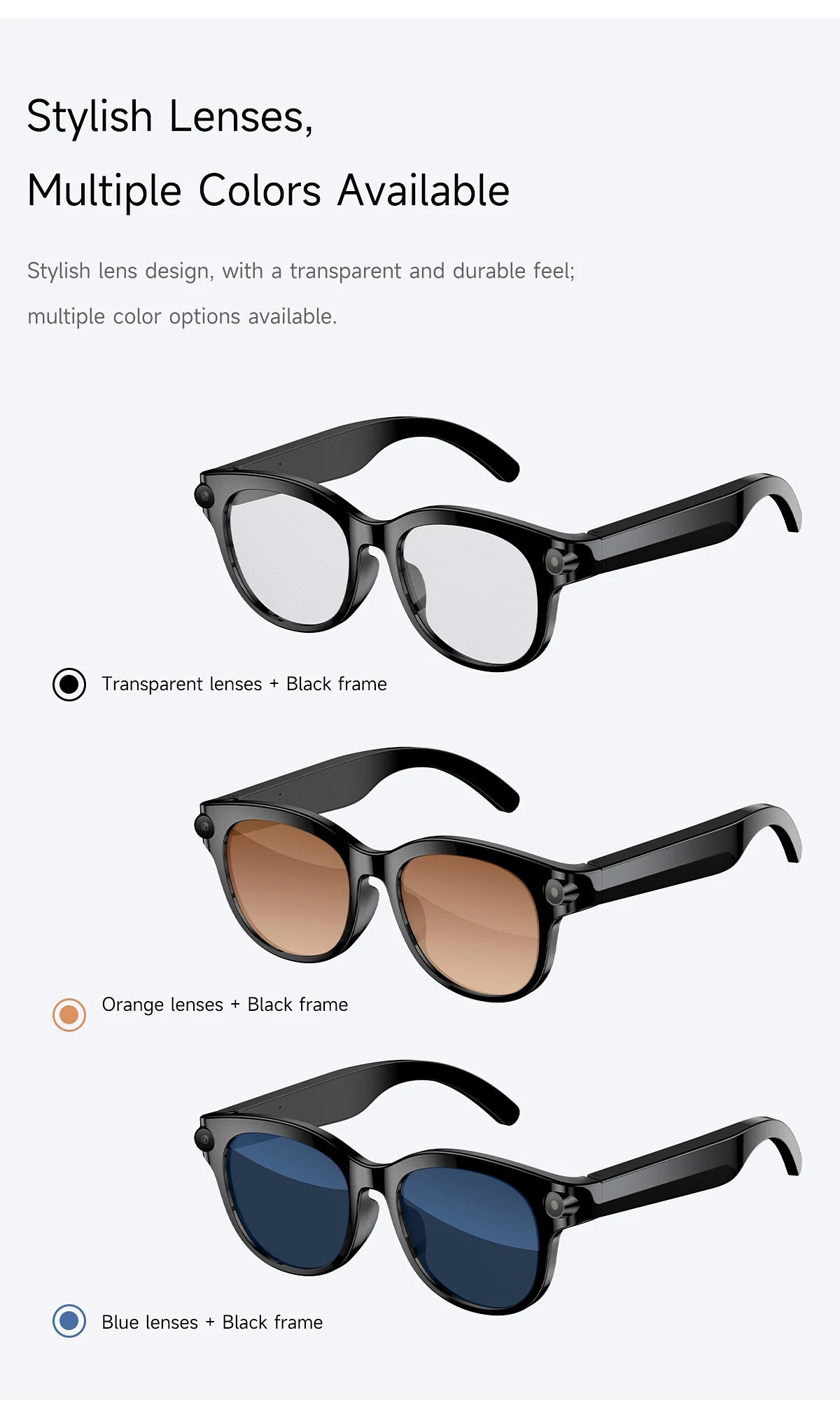 AI Smart Glasses Camera Video Recording AI Photo Recognition Bluetooth Call Smartglasses Translation Voice Sunglasses Men Women