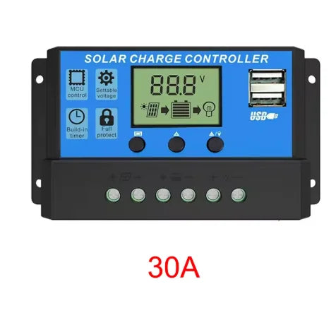 12V/24V PWM Solar Charge Controller with LCD