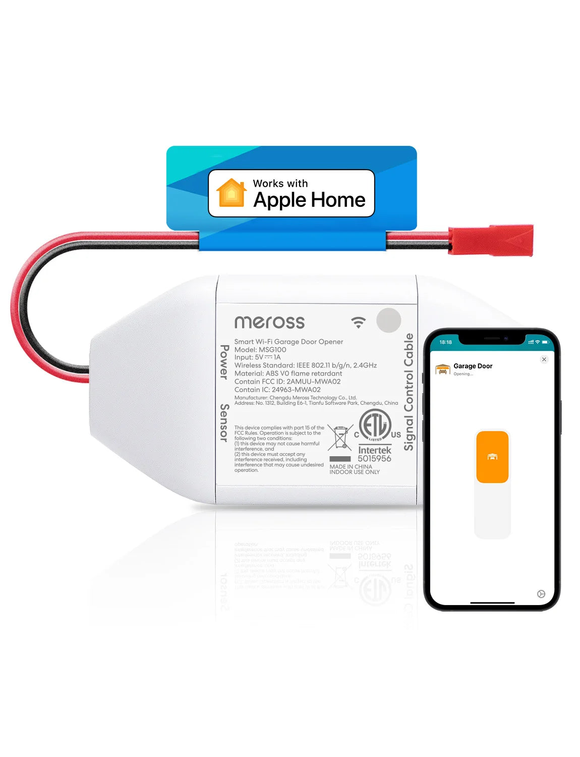 Meross HomeKit Smart WiFi Garage Door Opener