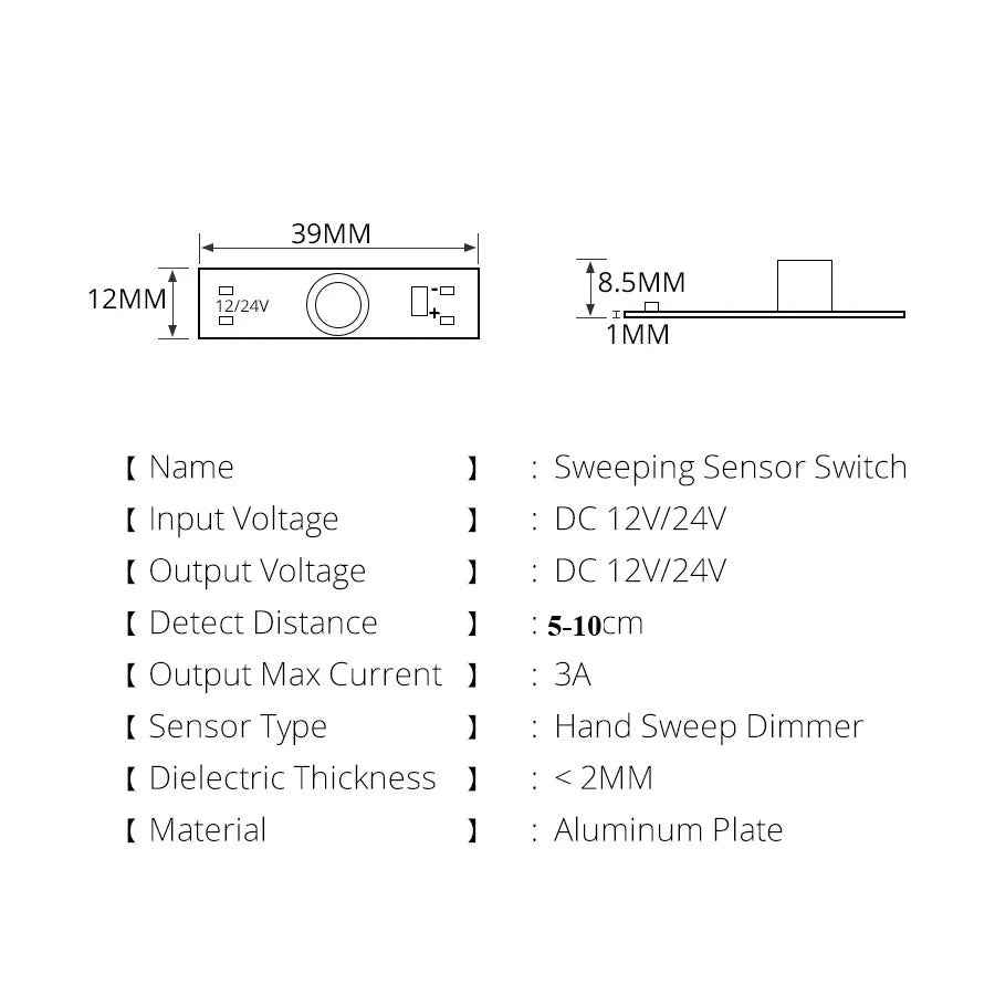 12V/24V Hand-Sweep Lighting Sensor Module