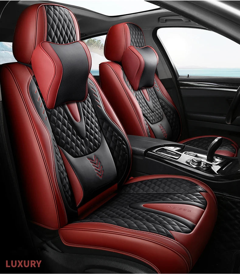 Універсальні чохли на автокрісла – комплект повного покриття з нубукової шкіри Nappa