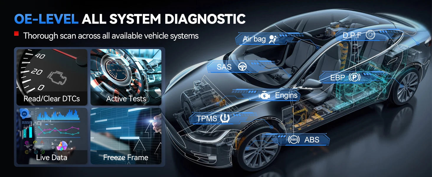 XTOOL A30M OBD2 skener Bluetooth diagnostický nástroj