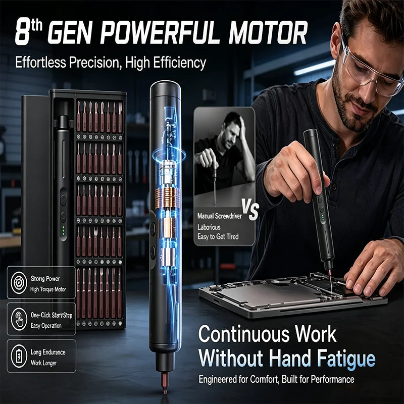 42-in-1 Rechargeable Precision Screwdriver Kit