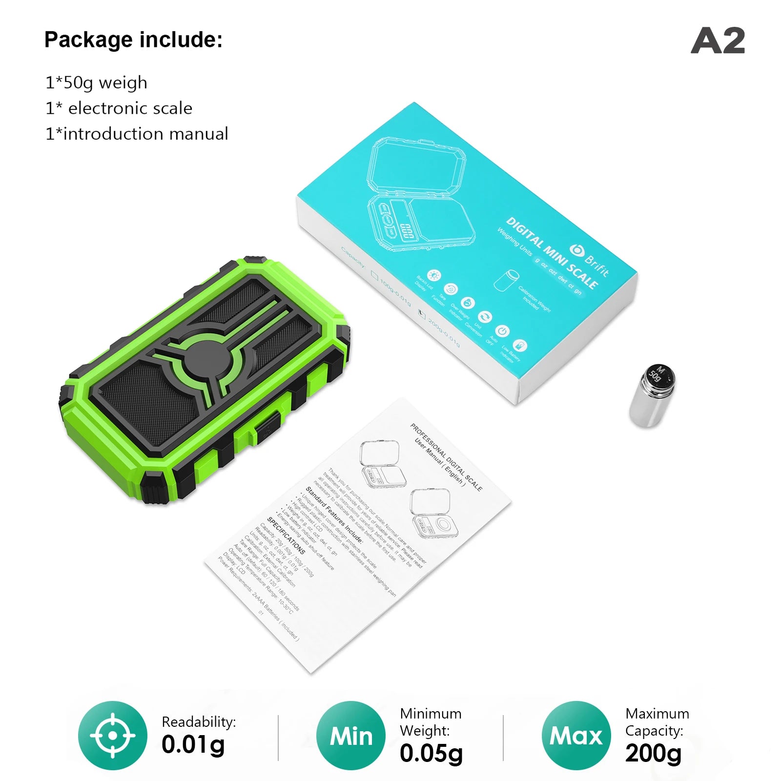 Mini Digital Precision Scale 0.001g Accuracy Pocket Weighing Tool