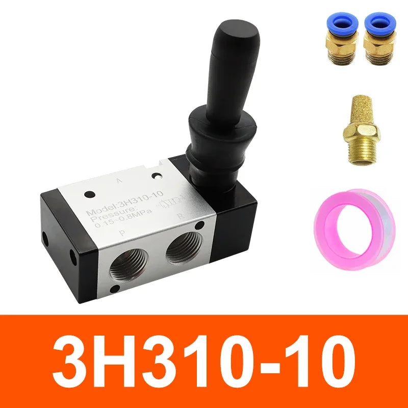 Manual Pneumatic Lever Valve, 3/2 or 5/2 Options