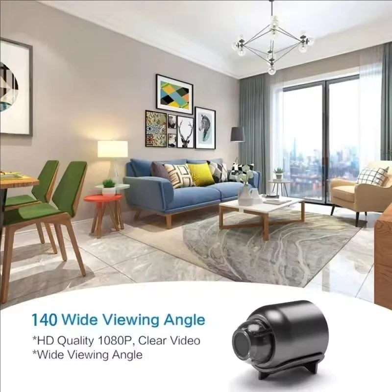 1080P Mini Camera with Night Vision, Motion Detection, WiFi