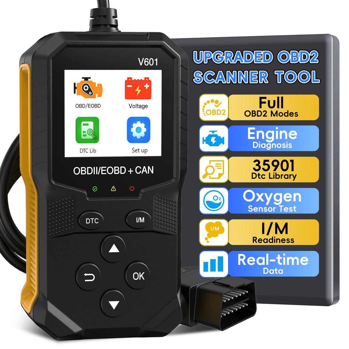 Wired OBD2 Engine Diagnostic Code Reader