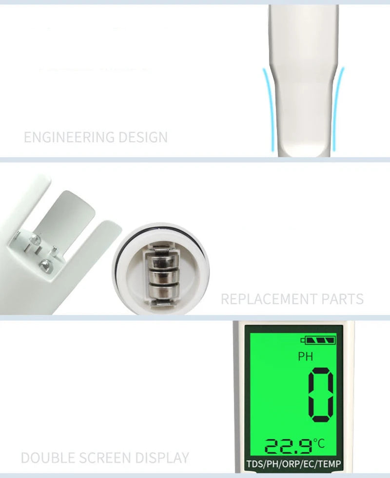 Digital Water Quality Tester - Function Options