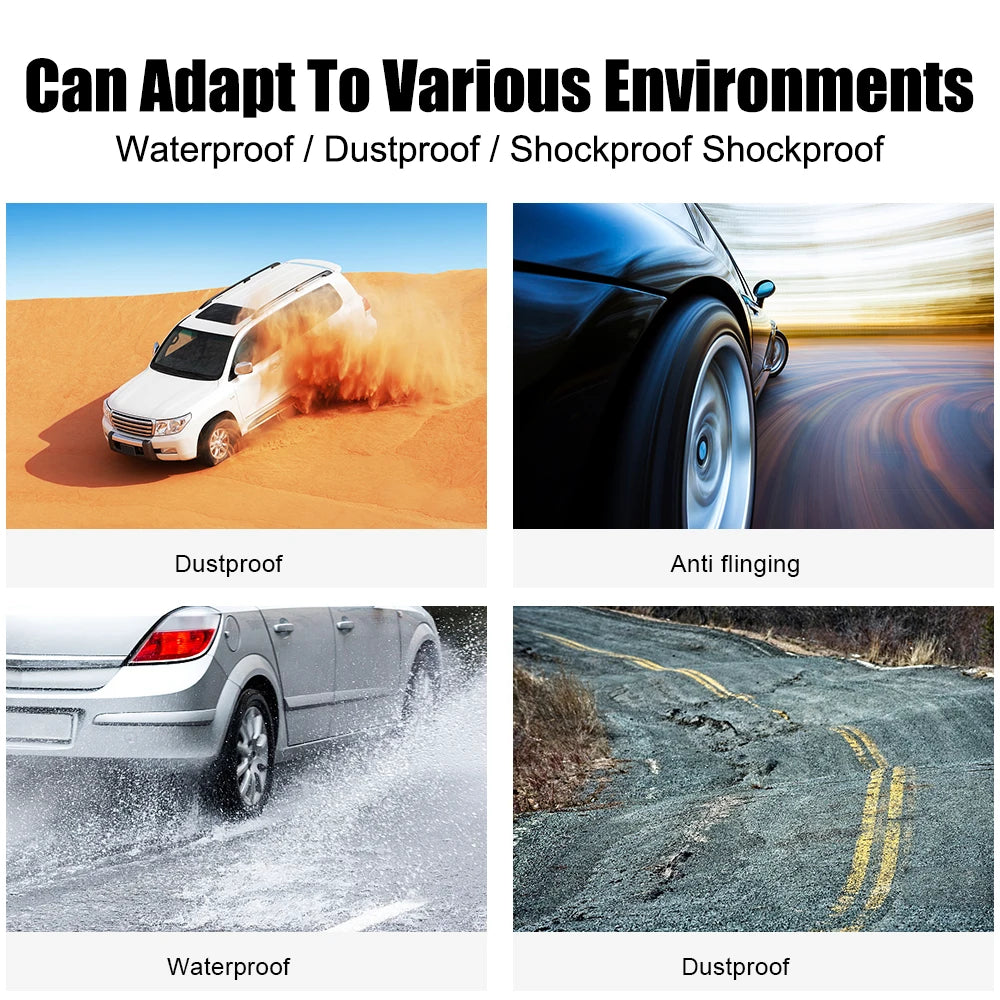 Solar TPMS Tire Pressure Monitoring System with External Sensors