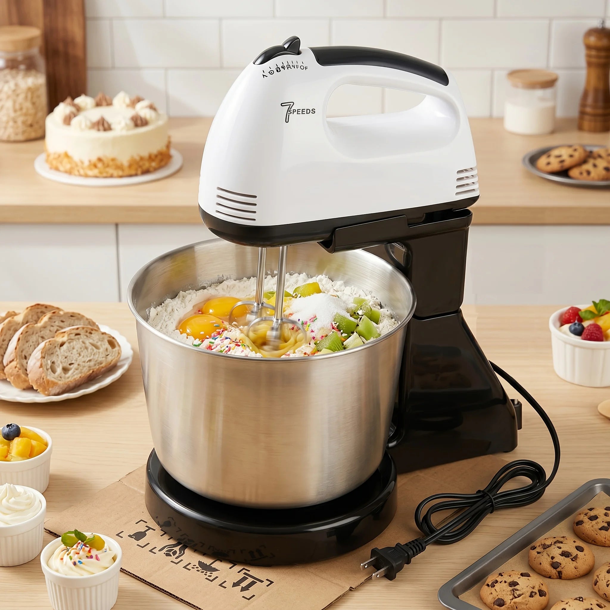 Electric Handheld Egg Beater Mixer