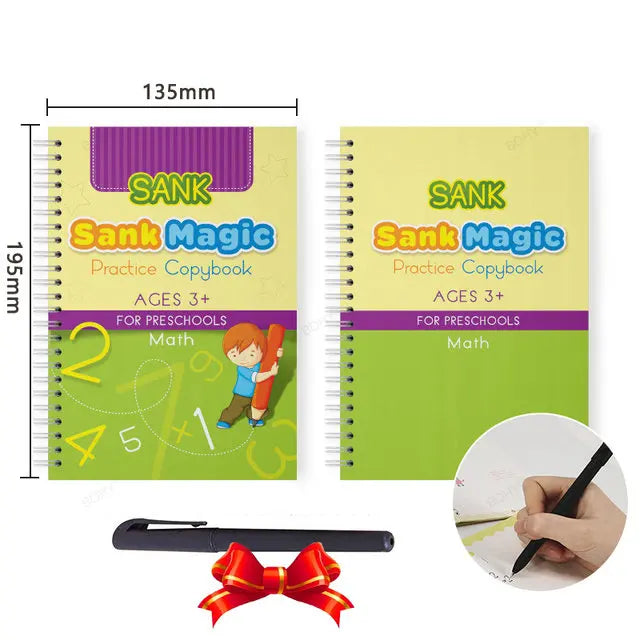 Grooved Handwriting Practice Books, Language Options