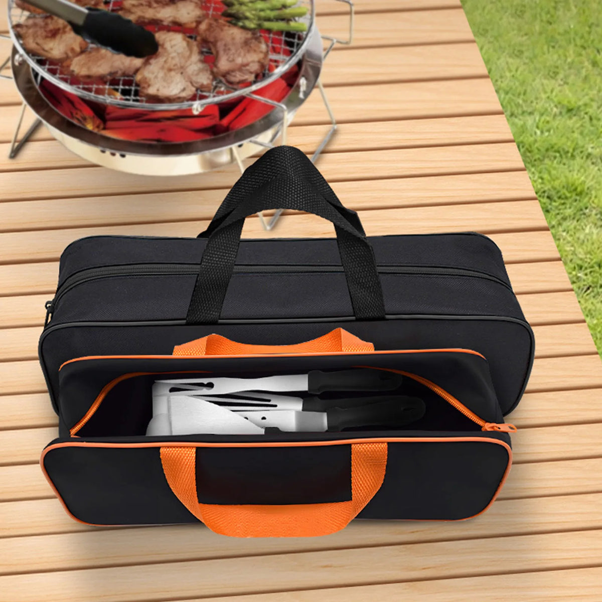 Taška na grilovacie náradie na BBQ pomôcky a varenie v prírode