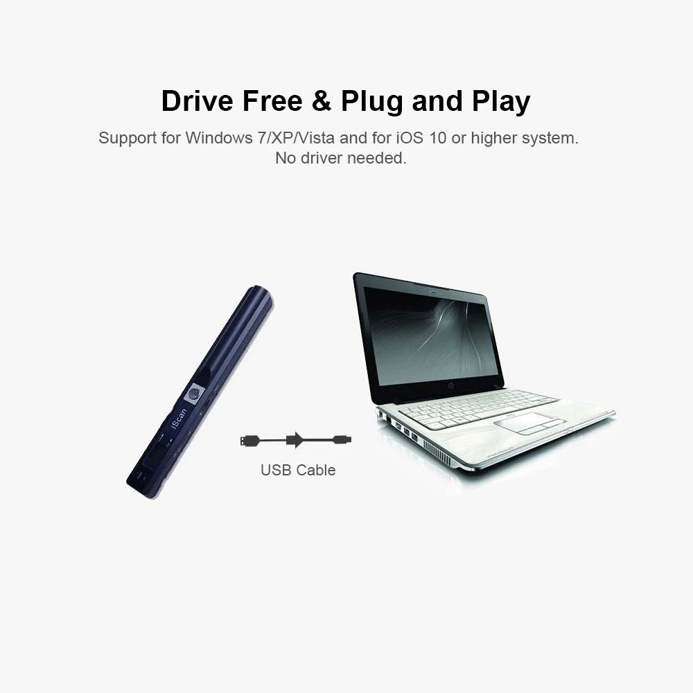 Portable A4 Document Scanner for JPG and PDF
