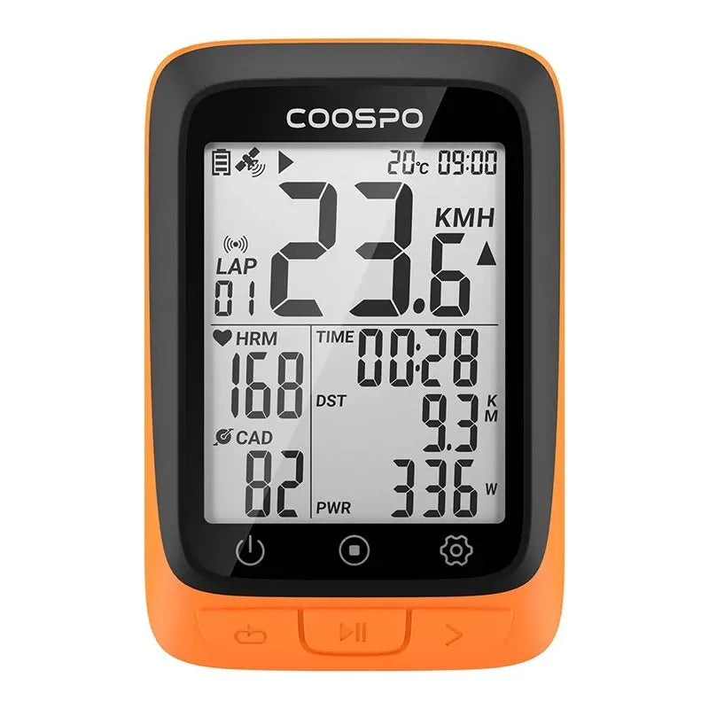 COOSPO BC107/BC26 Bike Computer GPS Wireless Bicycle Cycling Odometer Speedometer 2.4"FSTN Bluetooth5.0 ANT+ Waterproof GPS BDS