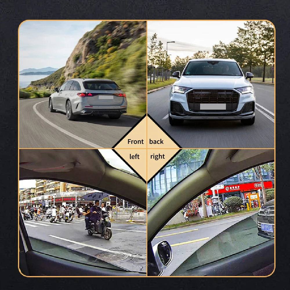 1080P 4-Channel Dash Cam with Night Vision & Loop Recording