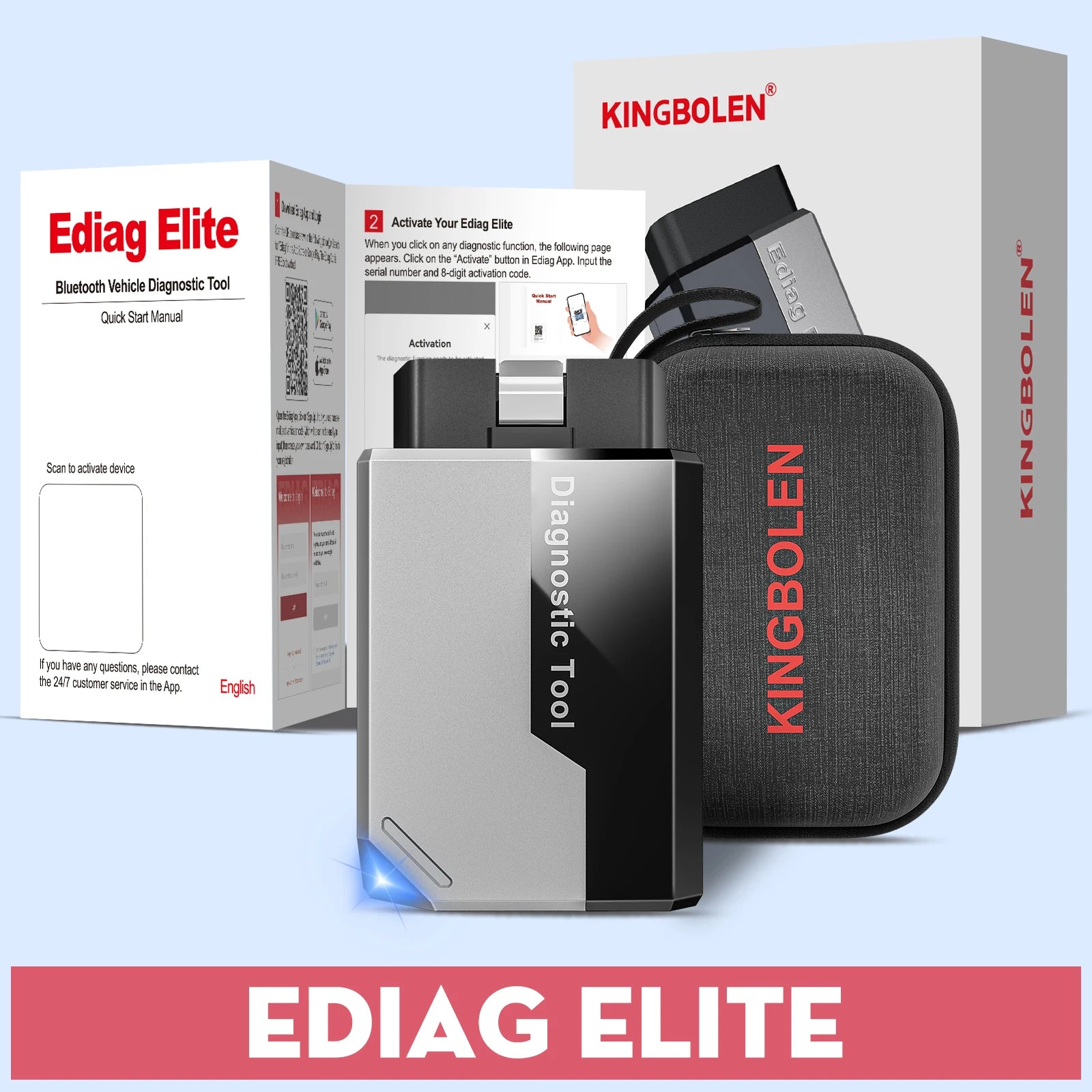 Wireless Car Diagnostic Tool with All System Scan and 15 Resets