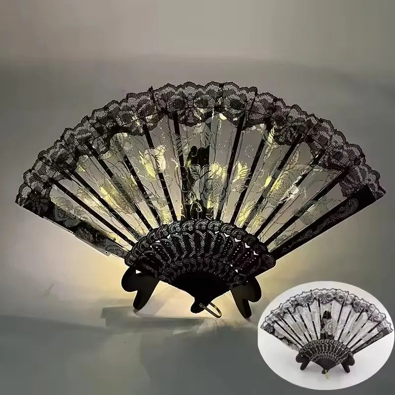 Chinese-Style Folding Hand Fan for Hanfu and Dance