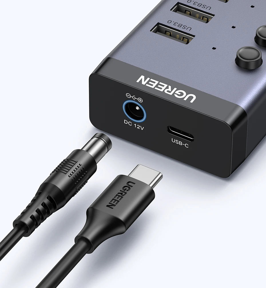 Seven-Port USB 3.0 Hub with Individual Switches