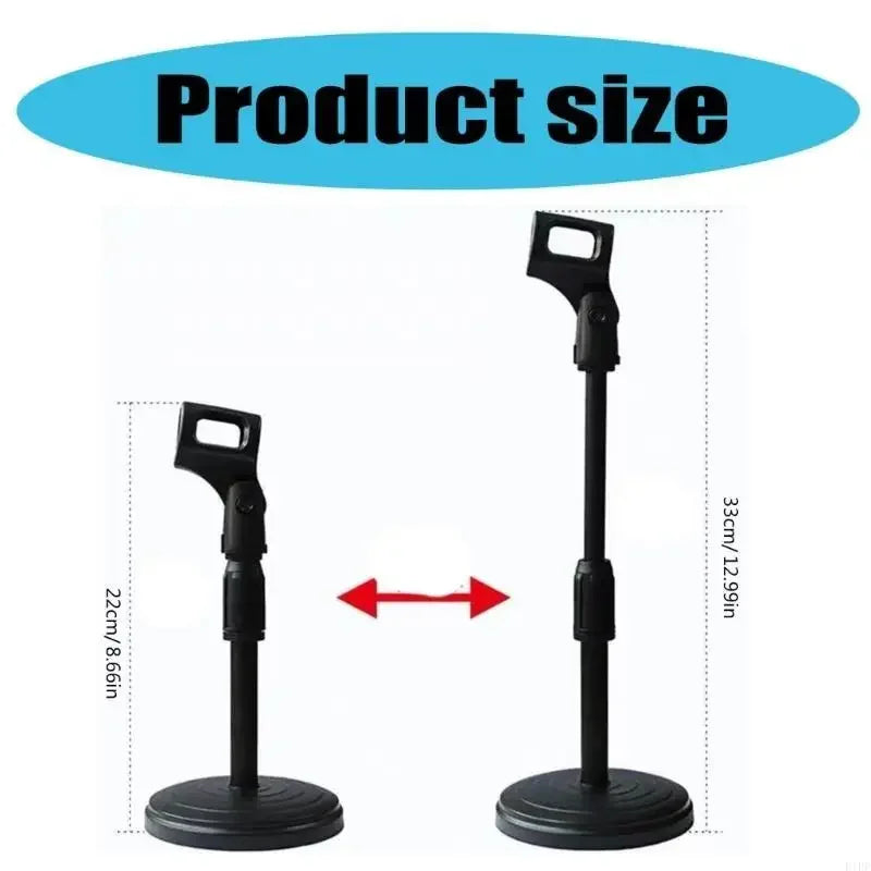 Height-Adjustable Desktop Microphone Stand