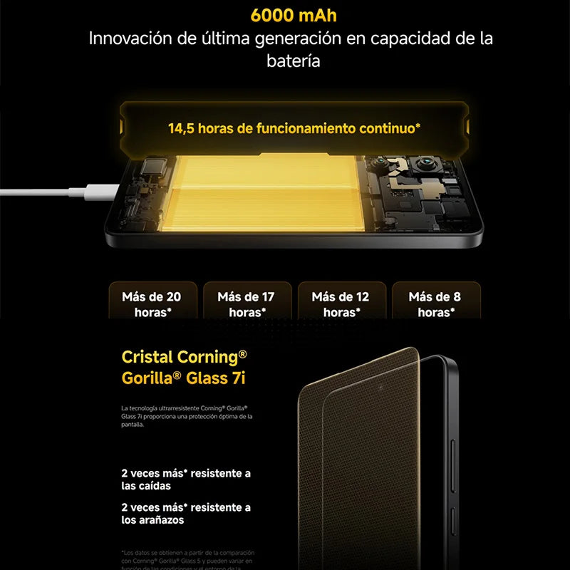 POCO X7 Pro 5G NFC Smartphone con display AMOLED 1.5K