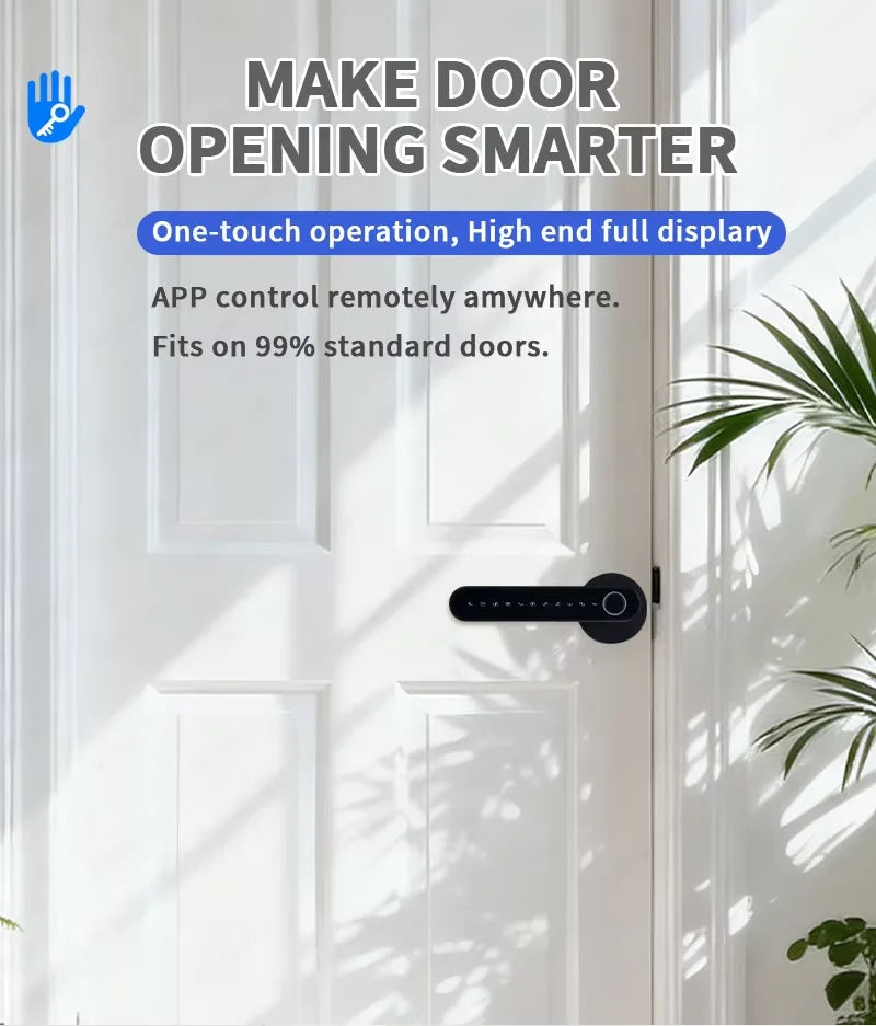 Smart Door Lock 5-in-1 Keyless Entry Fingerprint Lock