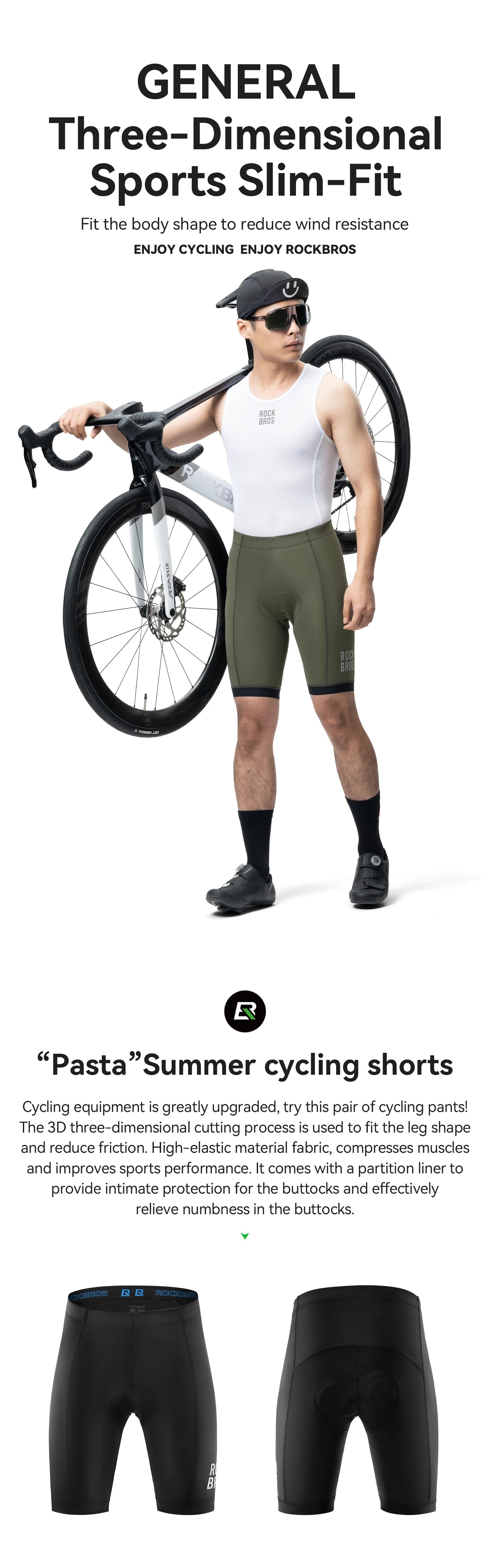 Men’s Cycling Shorts Breathable Stretch MTB Riding Shorts