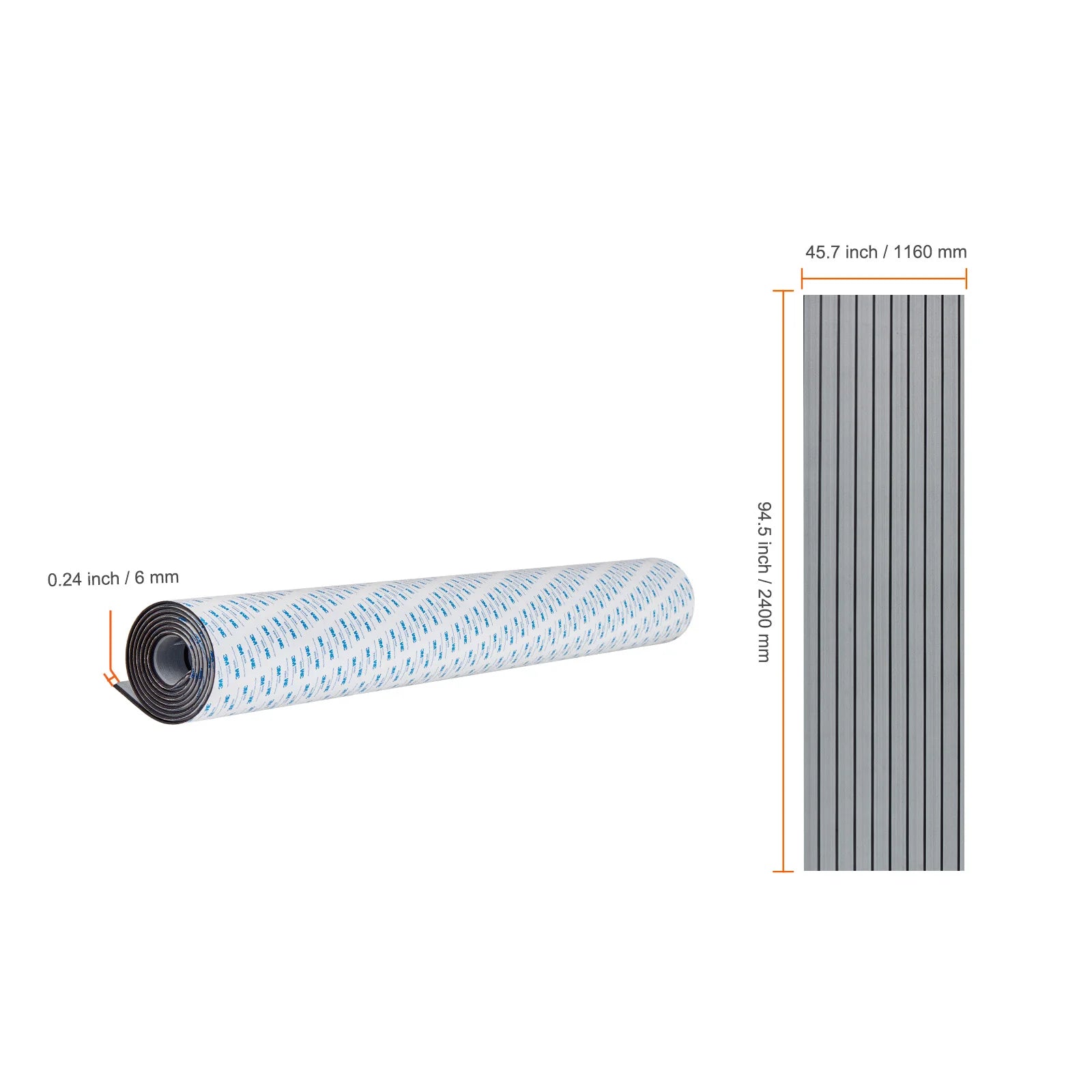 EVA Foam Boat Deck Flooring Non-Slip Self-Adhesive Marine Mat
