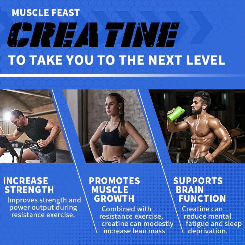 Creatine Monohydrate Supplement Capsules