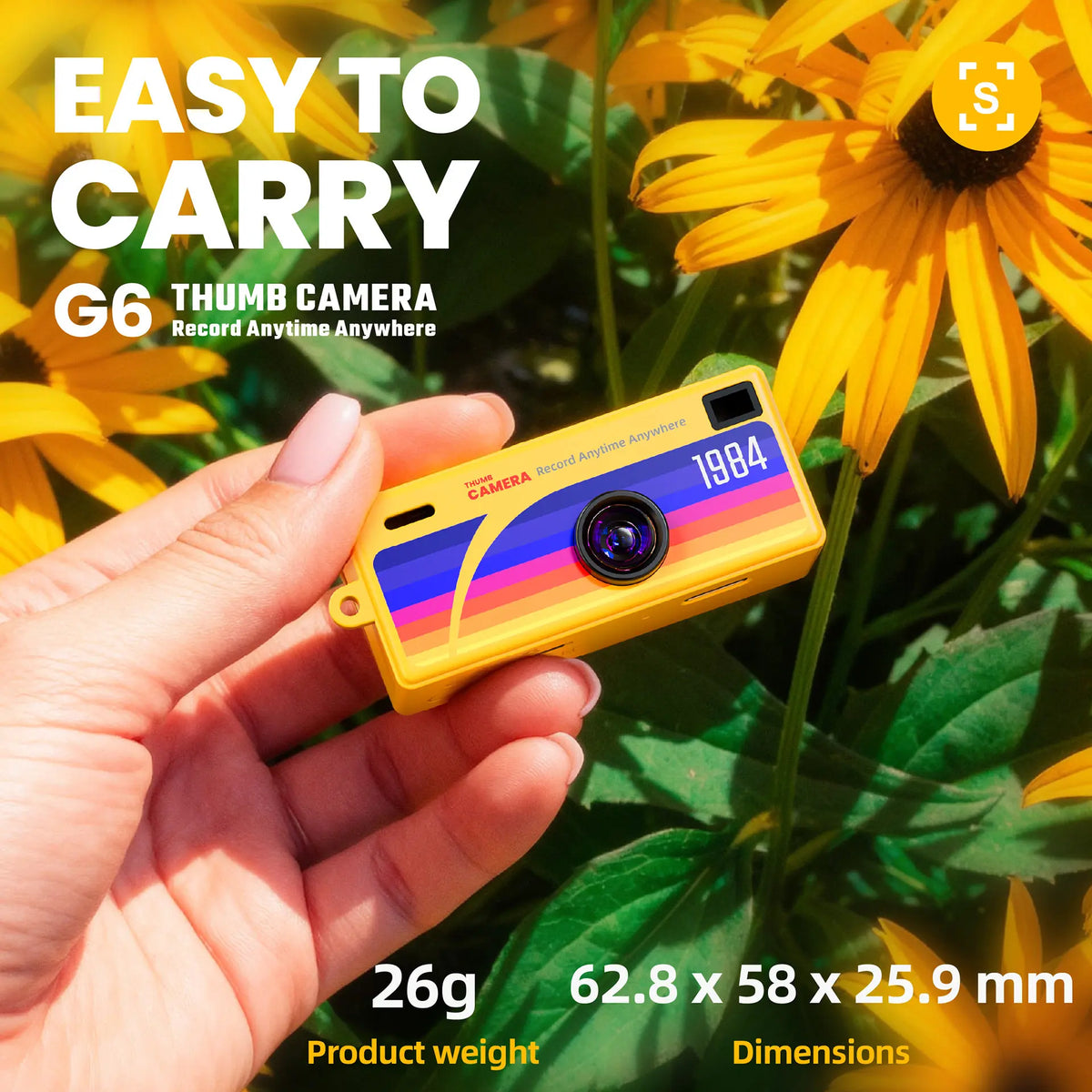 Mini Camera with 0.96-Inch Screen 1080P