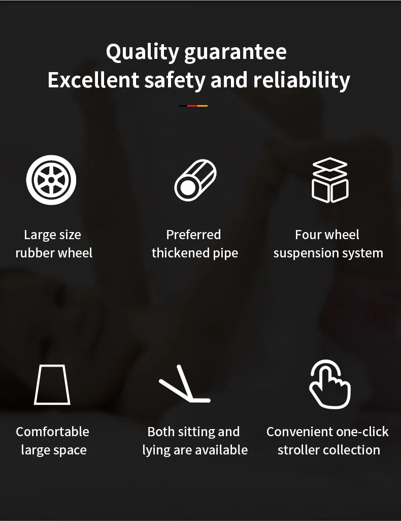 3‑in‑1 Multifunction Baby Stroller with Car Seat