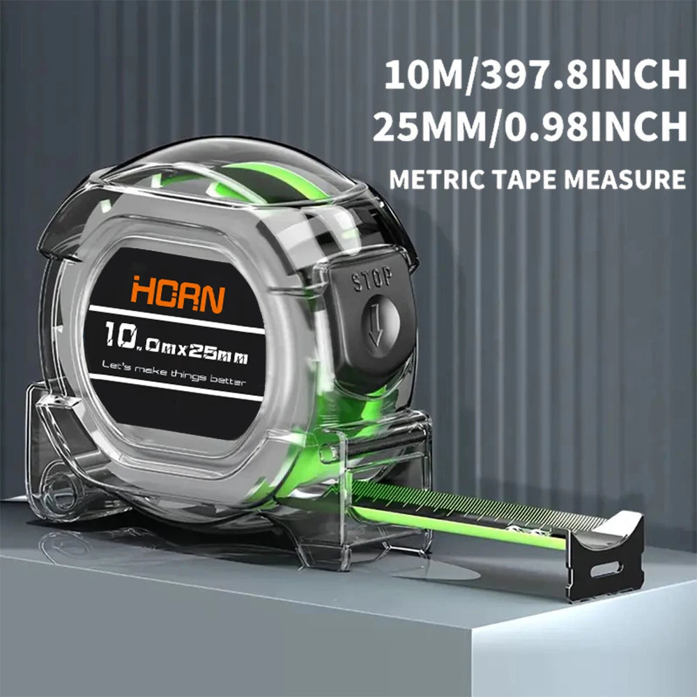 Self-Locking Fluorescent Tape Measure - Length Options