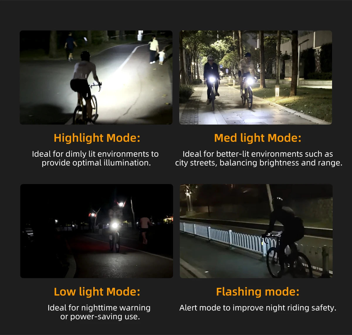 CYCLAMI Bicycle Front Light 500LM Bike Light 2000mAh Waterproof Headlights Flashlight Type-C Charging MTB Road Cycling Lamp