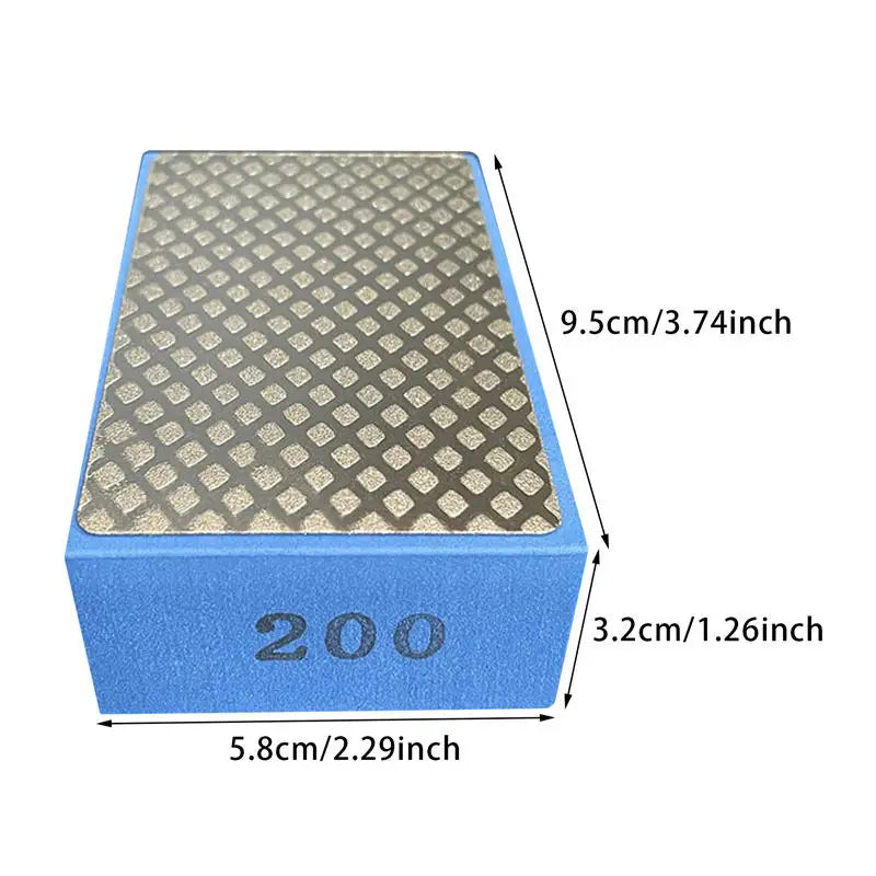 Discos de polimento manual de diamante 60/100/200/400# Bloco de abrasivo para azulejos vidro Polimento Areia Padrão Disco de polimento Abrasivo para pedra