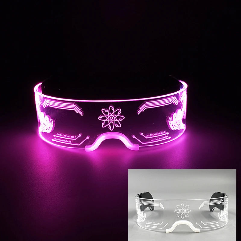 New Colorful LED Glasses Women Men Decor Eyewear Luminous Party Glasses Glowing For Rave Night Club Bar Dancing Party