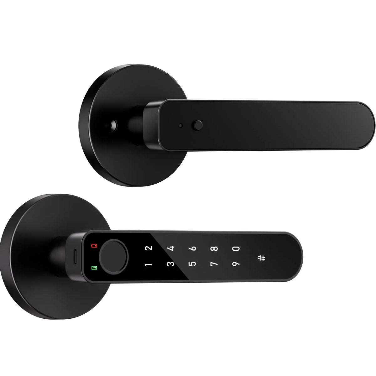 ICCSSI Smart Door Lock Fingerprint Lock Fingerprint/Tuya APP/Password/IC Card/key Unlock Multi Language Audio Playback B208APRO