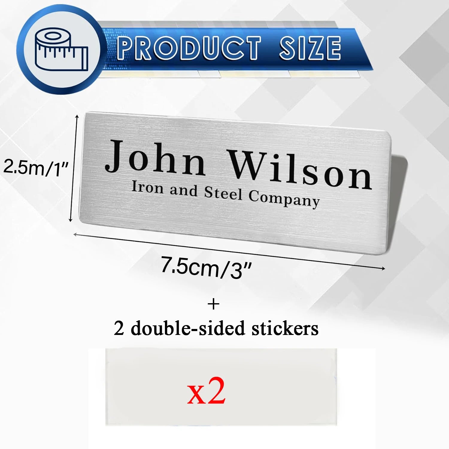 Targa identificativa personalizzata in acciaio inossidabile per cassetta postale e porta