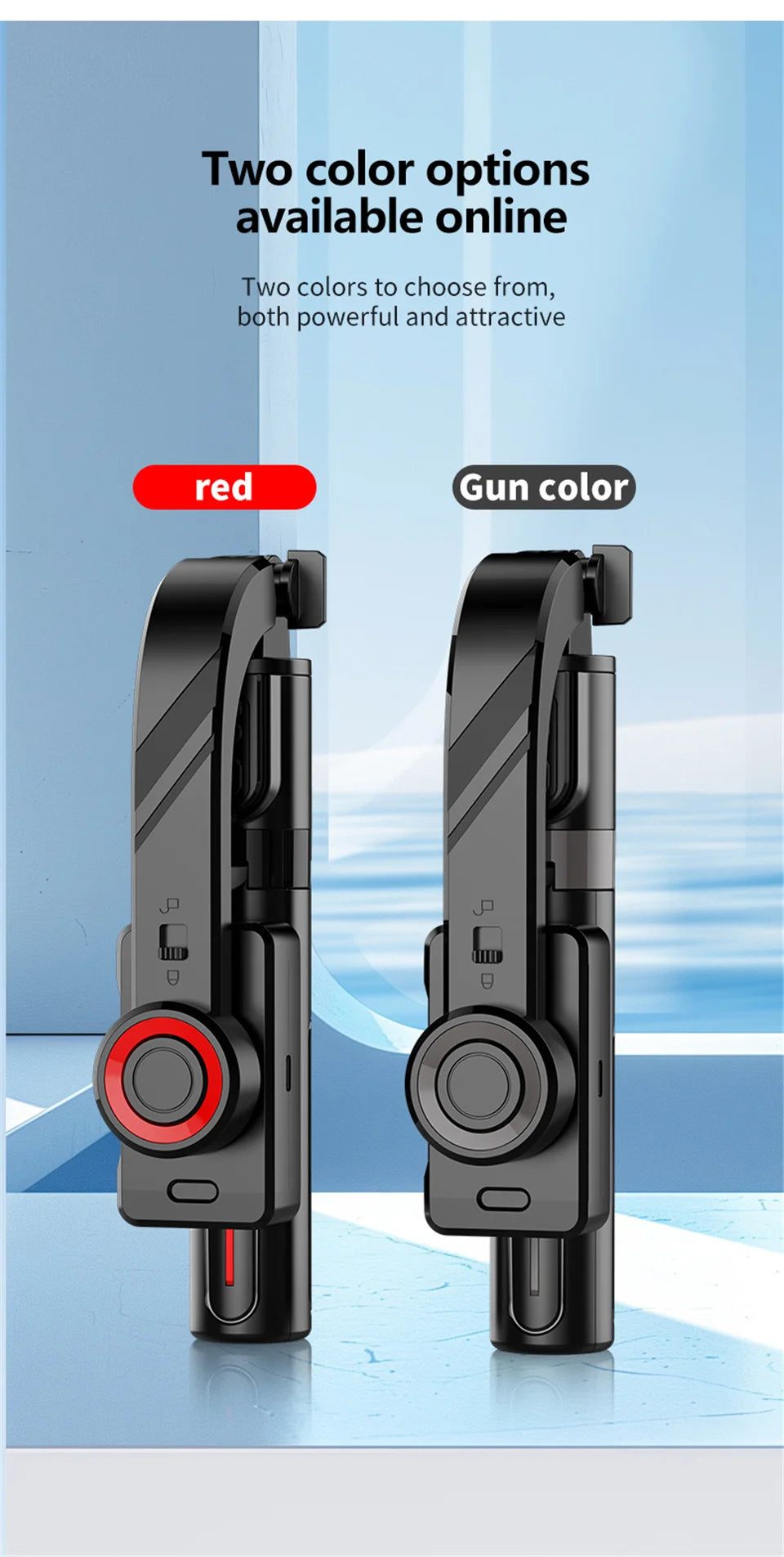 Mobile Video Stabilizer Bluetooth Selfie Stick Tripod