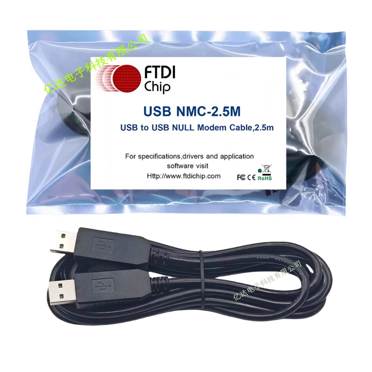 USB to RS232 Null-Modem Cable