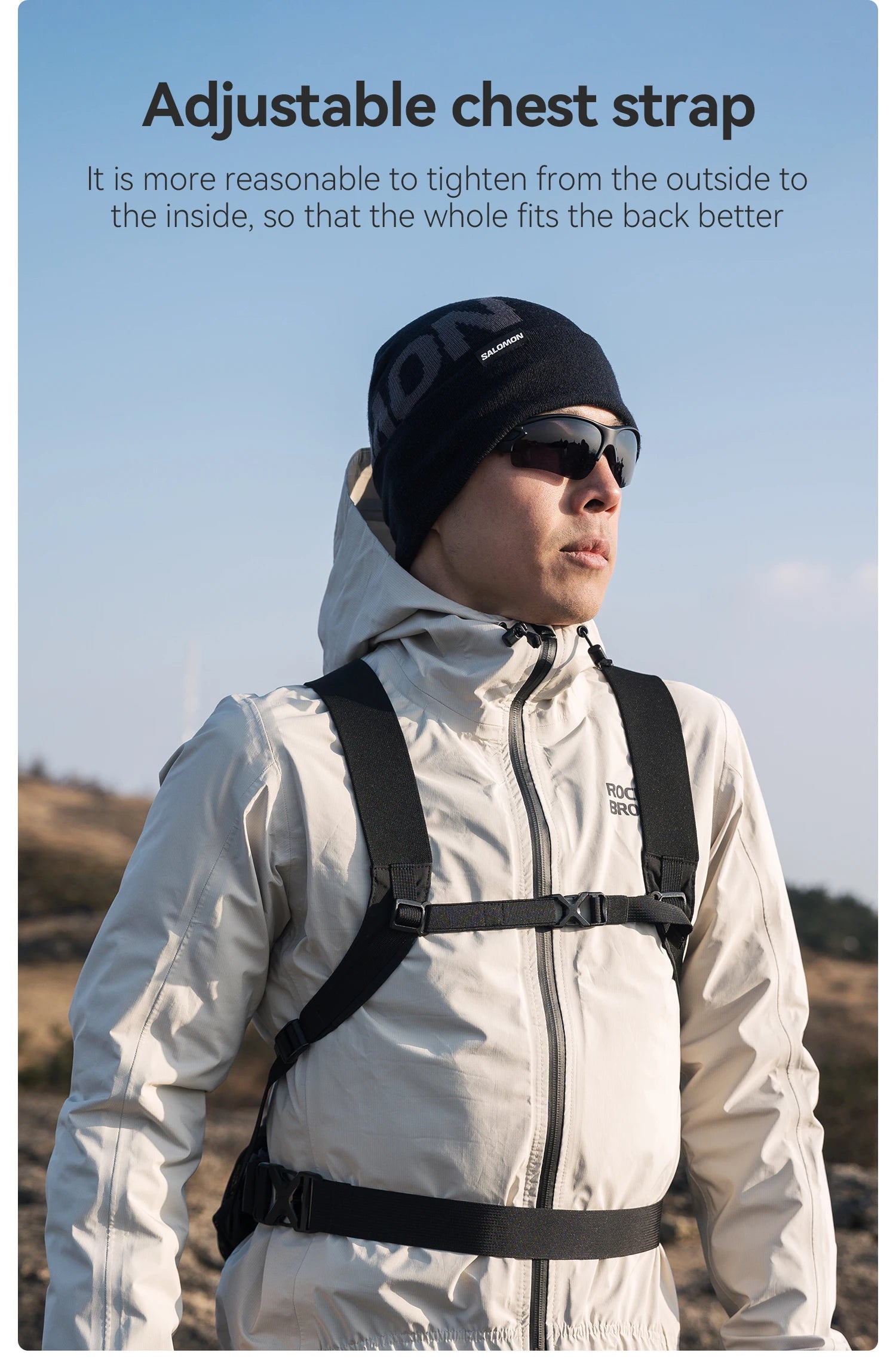 7.9L Lightweight Hiking Backpack with Detachable Strap