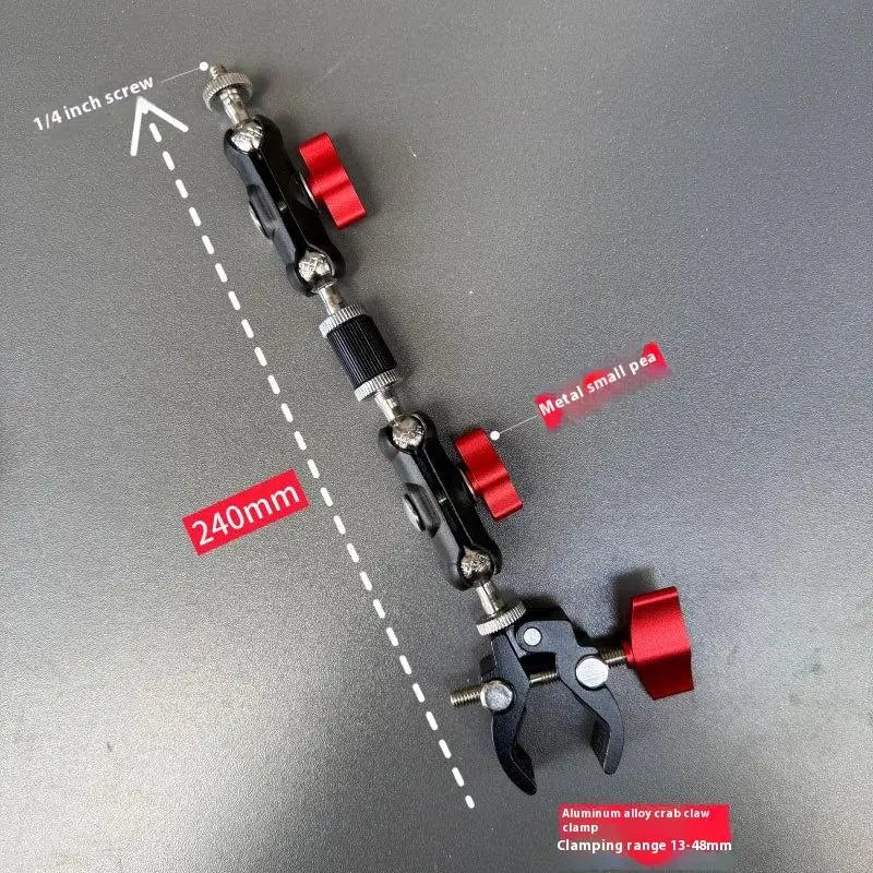 Camera Super Clamp with Double Ball-Head Arm